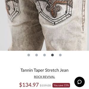 Mens Rock Revival Jeans